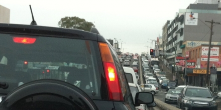 Traffic jam in Sydney